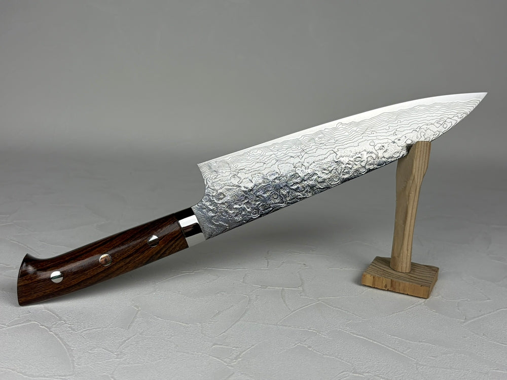 Takeshi Saji R2 SG2 Diamond Damascus Gyuto Chef Knife 210mm Ironwood
