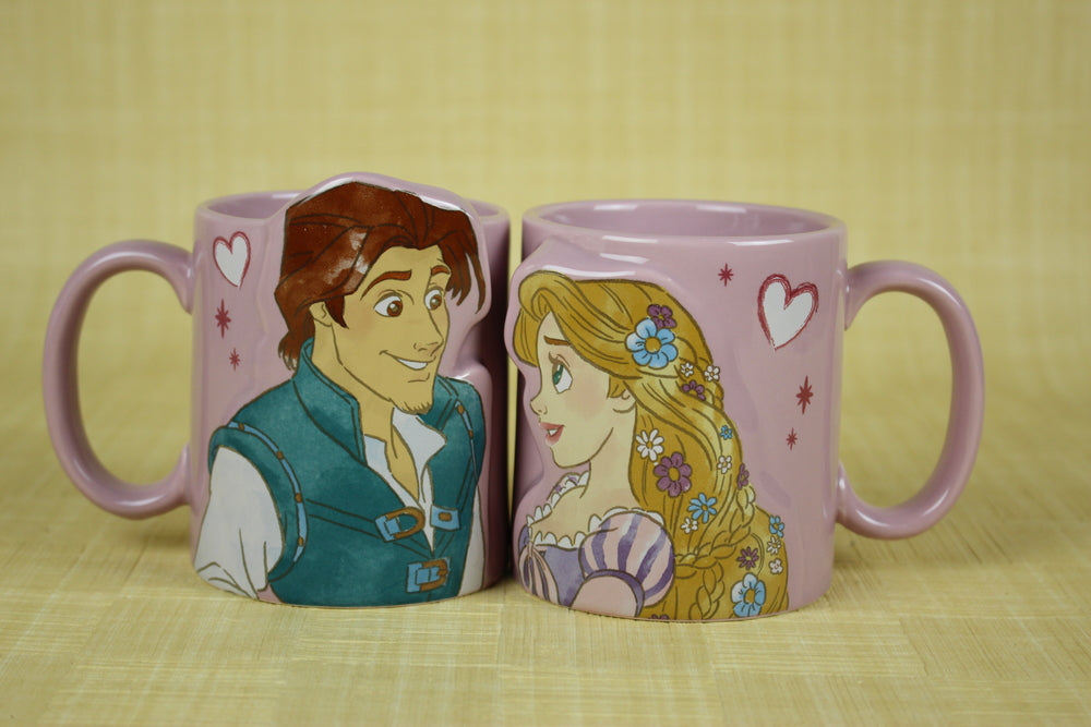 Disney princess Tangled Rapunzel & Flynn pair mug Disney gift sun art