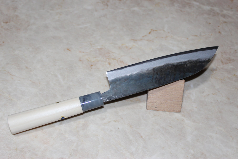 Tosa Kurouchi Santoku knife white 1 steel 165 mm magnolia handle Tsukasa US stock