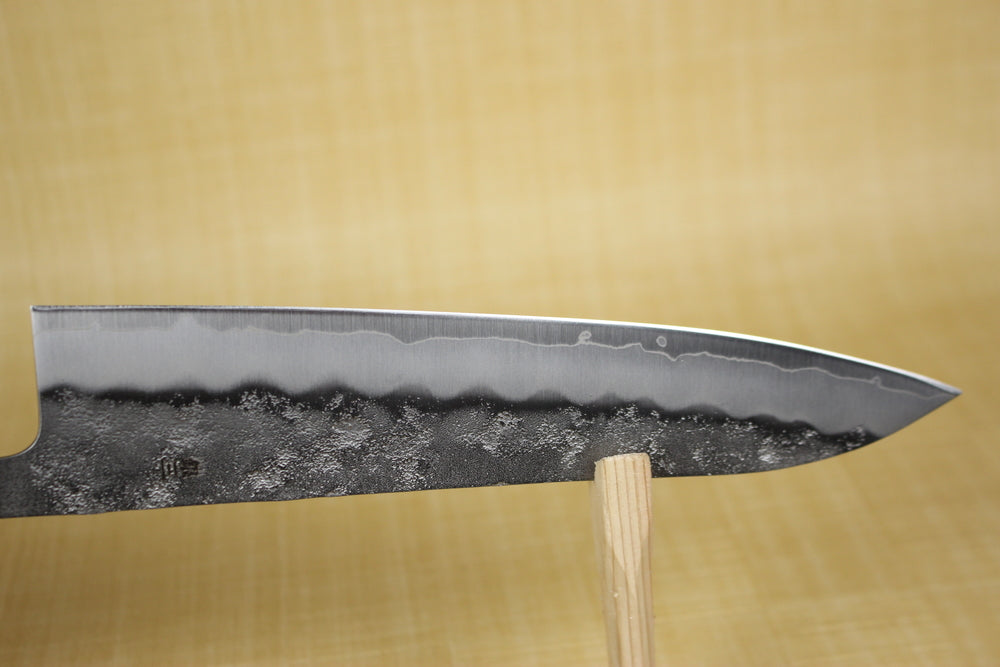 Goh Yoshihiro 210mm chef's knife Gin-san stainless steel Oak Burnt lacquer Handle with Saya