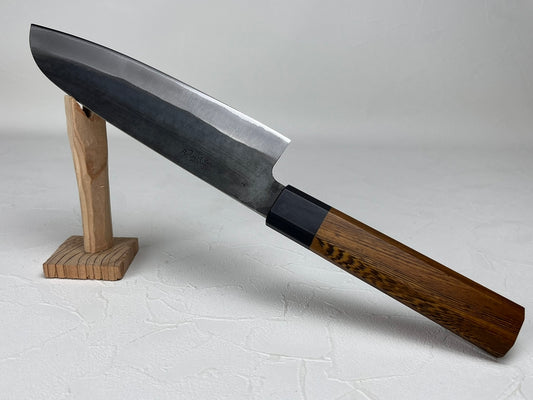 Kyusakichi Blue 1 core Santoku knife 165 mm octagon Bombay blackwood handle