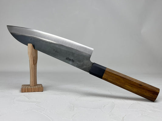 Kyusakichi Blue 1 core chef's knife 215 mm octagon Bombay blackwood handle