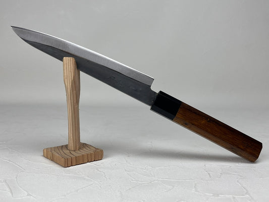 Kyusakichi Blue 1 core petty knife 150 mm octagon Bombay blackwood handle