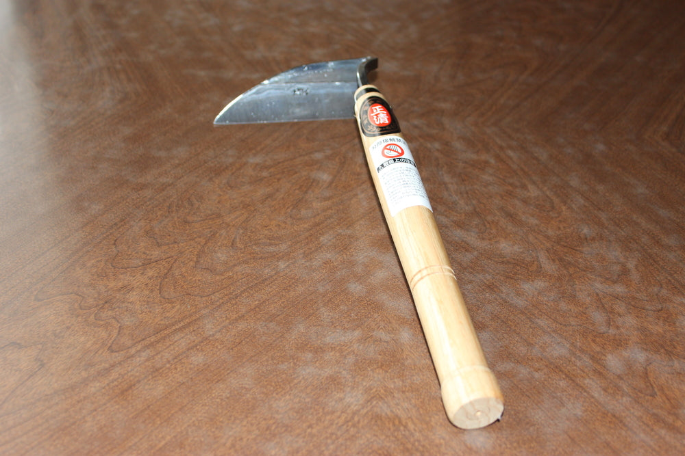 Kyusakichi Masakiyo Kana Hoe 2171 Japanese Garden Tool - 130mm Hand Hoe Sickle