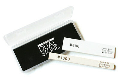 SUEHIRO Dual Stone Oil & Water Small Handy Type Whetstone Set #600 / #4000