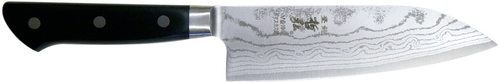 Tetsuhiro VG-10 Damascus puring art design Santoku knife 170 mm 6.69inch