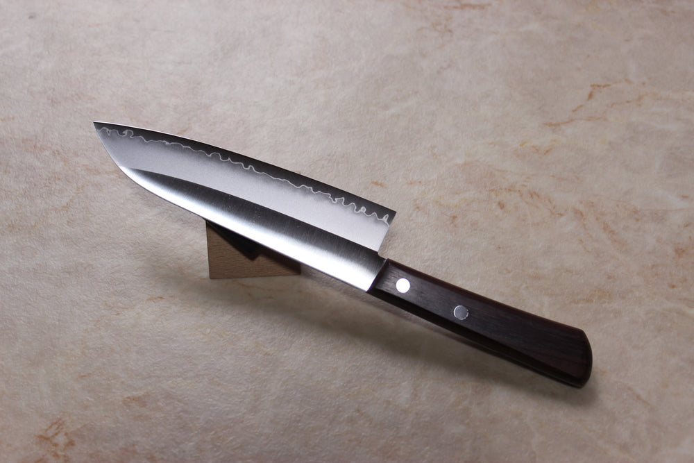 Seki Kanetsugu AUS8 stainless steel Miyabi Isshin Santoku knife 170 mm