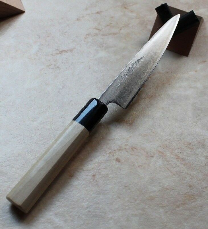 Yoshihiro: Aogami super Kitchen utility Petty knife, Wa Gyuto 135 mm 5.3"